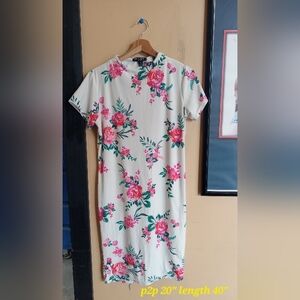 Rouge Helium Pink Floral Mini Dress